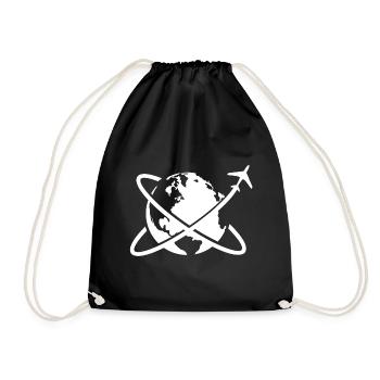 Tour du monde avion voyage - Sac de sport léger - noir - Devant