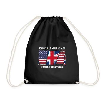Un peu américain Un peu britannique - Sac de sport léger - noir - Devant