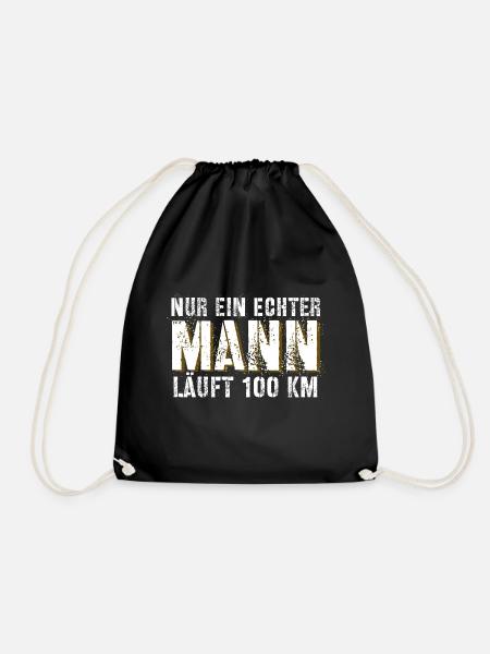 100 km Ultrawandern Mann - Turnbeutel - Schwarz