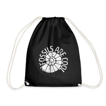 Les fossiles sont cool - Sac de sport léger - noir - Devant