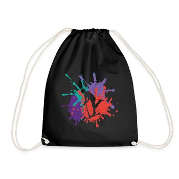 Cadeau de loisirs d'art de cascade de scooter - Sac de sport léger - noir - Devant