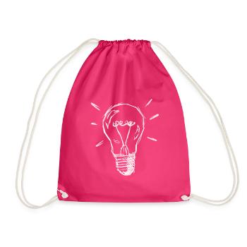 Leuchtende Lampe - Turnbeutel - Fuchsia - Vorne