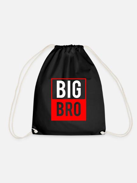 Big Bro - Großer Bruder - Turnbeutel - Schwarz