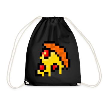 Pixel Pizza - Sac de sport léger - noir - Devant
