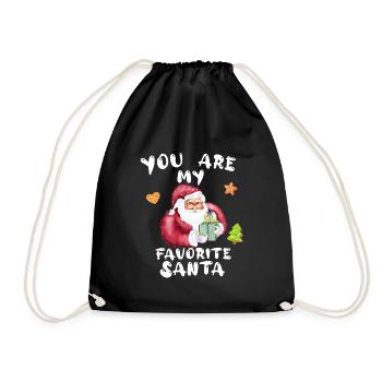 You are my favorite Santa xmax present - Turnbeutel - Schwarz - Vorne