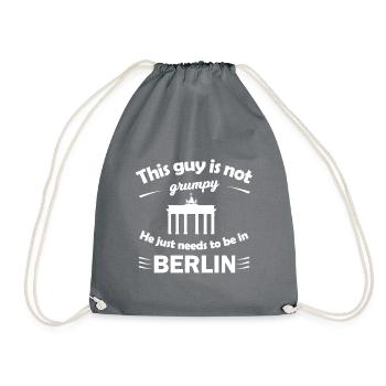 At home in Berlin - Drawstring Bag - grey - Front