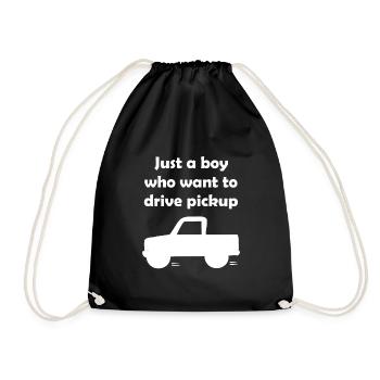 The Truck Driver - Drawstring Bag - black - Front