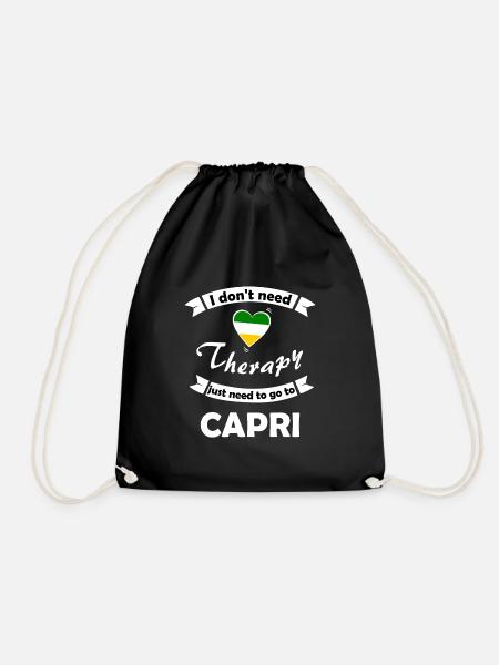 Die Ferien in Capri Italien - Turnbeutel - Schwarz