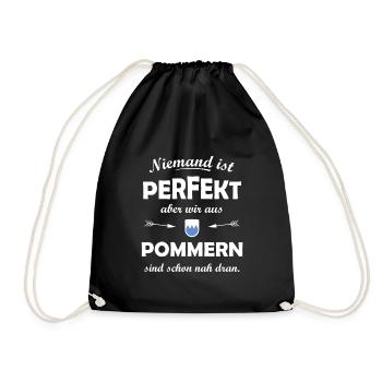 Die Provinz Pommern - Turnbeutel - Schwarz - Vorne