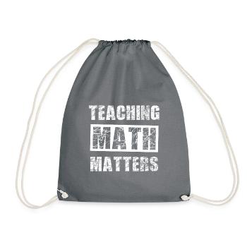 The mathematicians - Drawstring Bag - grey - Front