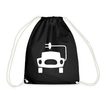 The electric cars - Drawstring Bag - black - Front