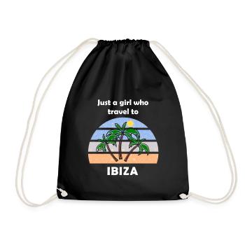 Voyage à Ibiza - Sac de sport léger - noir - Devant
