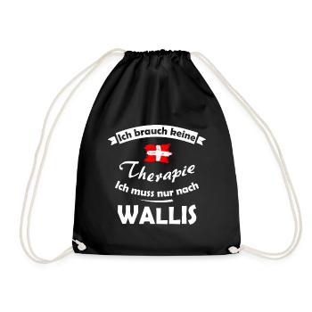 Aus der Schweiz - Turnbeutel - Schwarz - Vorne