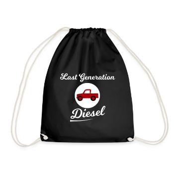 The very last diesel vehicles - Drawstring Bag - black - Front