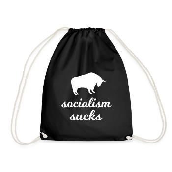 Für den Kapitalist - Turnbeutel - Schwarz - Vorne