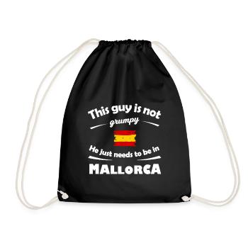 Tourist in Mallorca - Drawstring Bag - black - Front