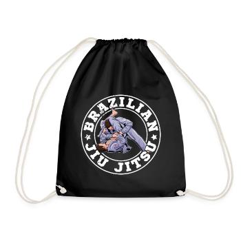 Jiu Jitsu Martial Arts Sport Kämpfer Spruch BJJ - Turnbeutel - Schwarz - Vorne