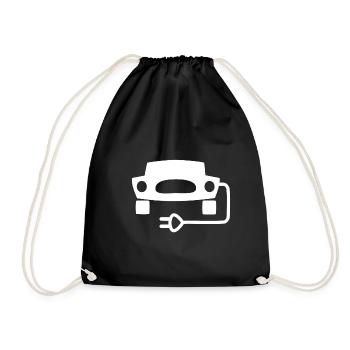 Les voitures électriques - Sac de sport léger - noir - Devant