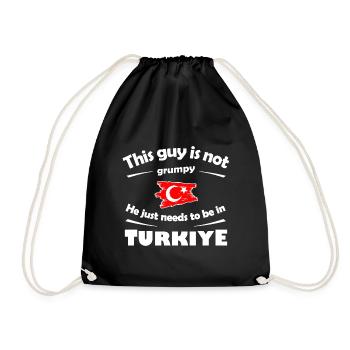 Holidays in Turkey - Drawstring Bag - black - Front