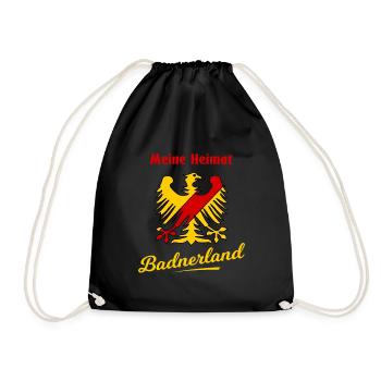 Meine Heimat das Badnerland - Turnbeutel - Schwarz - Vorne