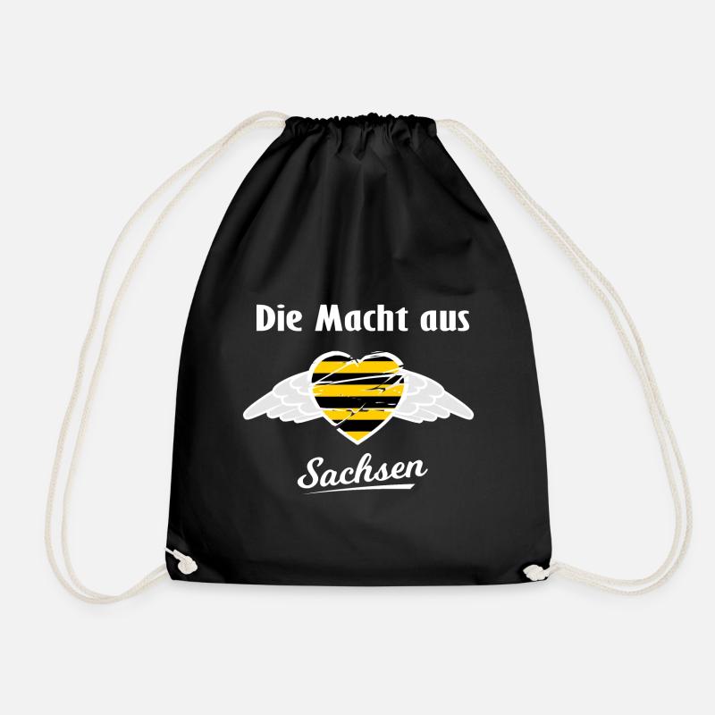 Die Macht aus Sachsen - Turnbeutel - Schwarz