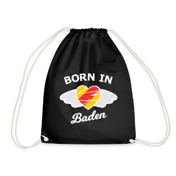 Né dans le magnifique Badnerland - Sac de sport léger - noir - Devant