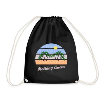 Jours fériés et reine des fêtes - Sac de sport léger - noir - Devant
