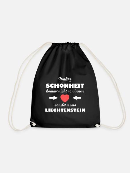 Die Schönheit aus Liechtenstein - Turnbeutel - Schwarz