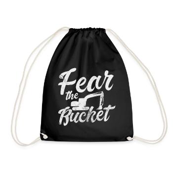 Fear the Bucket Excavator - Turnbeutel - Schwarz - Vorne