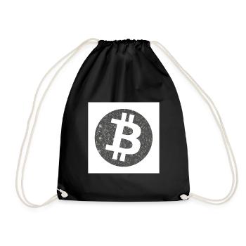 Das öffentliche Geld Bitcoin - Turnbeutel - Schwarz - Vorne
