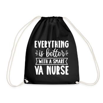 Tout va mieux avec une infirmière VA intelligente - Sac de sport léger - noir - Devant
