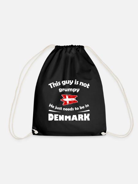 Die Heimat in Dänemark - Turnbeutel - Schwarz