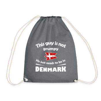Die Heimat in Dänemark - Turnbeutel - Grau - Vorne