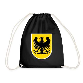 Zuhause in Deutschland - Turnbeutel - Schwarz - Vorne