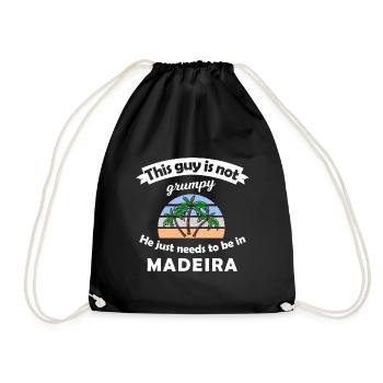 Vacances à Madère - Sac de sport léger - noir - Devant