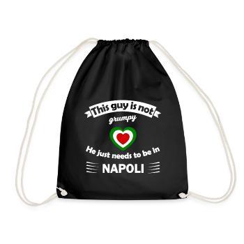 Heimweh nach Neapel - Turnbeutel - Schwarz - Vorne