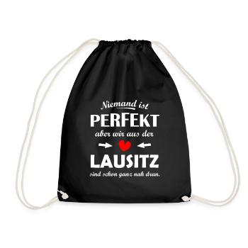 Die Lausitz in Brandenburg - Turnbeutel - Schwarz - Vorne