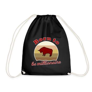 The Next Millionaire - Drawstring Bag - black - Front