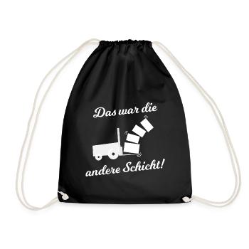 The Logistics Layer - Drawstring Bag - black - Front
