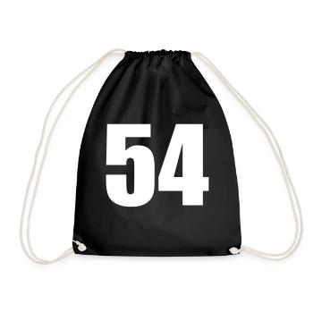 54 - Drawstring Bag - black - Front