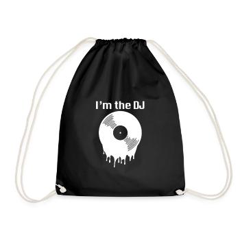 I'm the DJ - I'm the DJ - Drawstring Bag - black - Front
