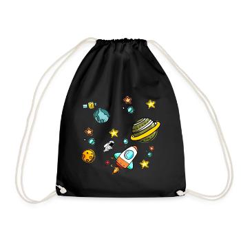 univers - Sac de sport léger - noir - Devant