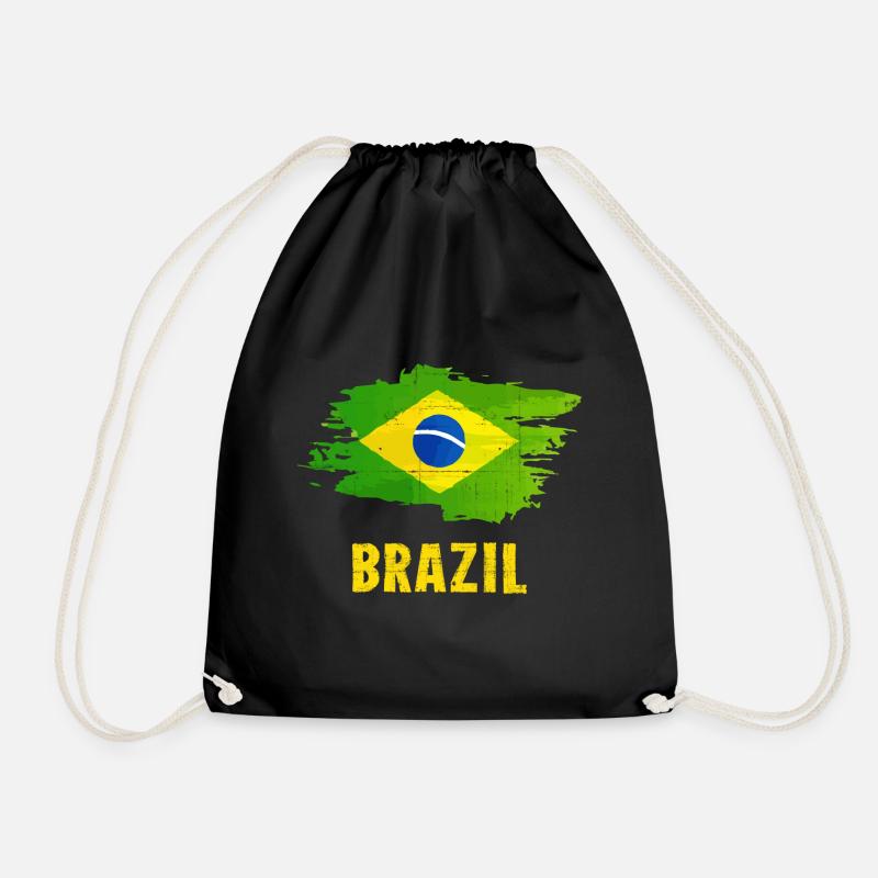 brasilien - Turnbeutel - Schwarz