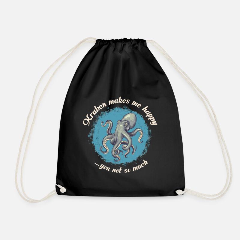 poulpe - Sac de sport léger - noir