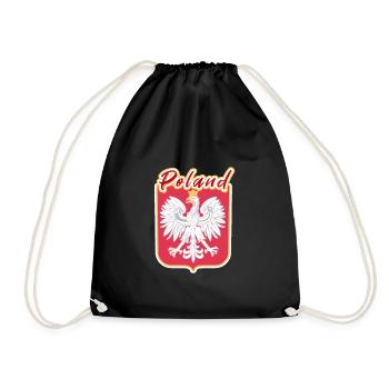 Pologne - Sac de sport léger - noir - Devant
