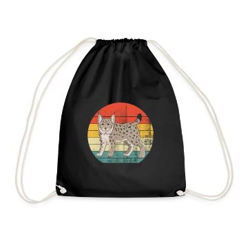 Lynx's favorite animal - Drawstring Bag - black - Front