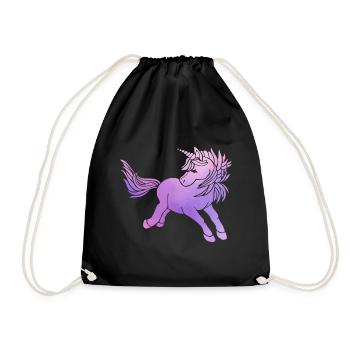 Licorne - Sac de sport léger - noir - Devant