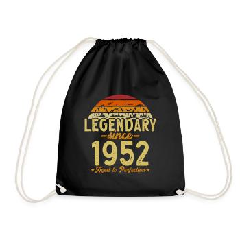 Légendaire depuis 1952. Anniversaire rétro - Sac de sport léger - noir - Devant