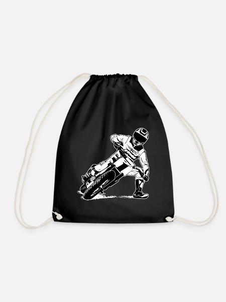 Flat Track Racer - Speedway - Turnbeutel - Schwarz