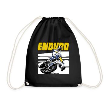 Enduro Offroad - Turnbeutel - Schwarz - Vorne